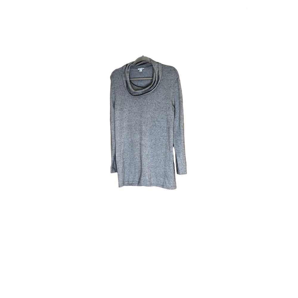 J.Jill size medium sweater gray oversized Cozycore cowl neck long sleeve